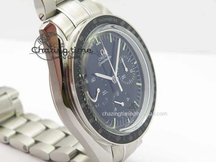 0406 Speedmaster MoonWatch Black Dial On SS Bracelet Seasonal 8228